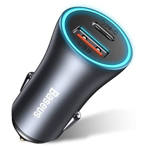 Chargeur De Voiture Allume Cigare 40w Sortie Usb Et Type-c, Charge Rapide - Image 1 of 3