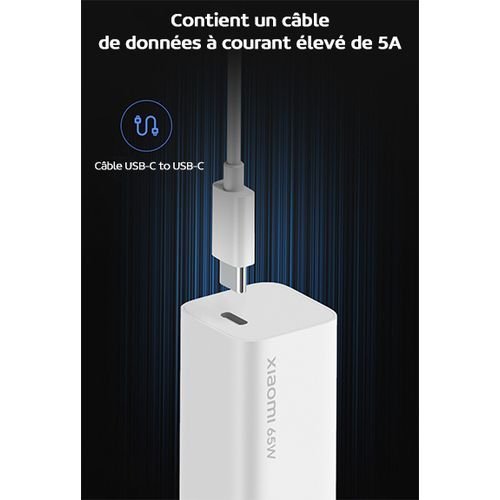 Chargeur Rapide 65w Gan Tech Usb Type-c Pour Mac, Pc, Et Smart Phone - Image 1 of 3