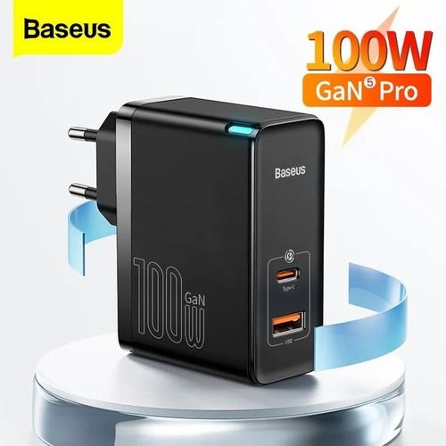 Original Chargeur Rapide Gan 5 Pro 2 Ports Fast Charger 100w Usb Et Usb-c - Image 1 of 1