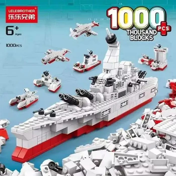 Bloc De Construction - Modèle Porteur D'avions - 1000 Pièces - Image 1 of 2