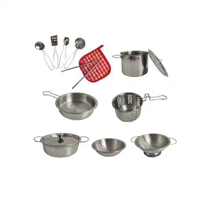 Cuisine En Acier Inoxydable 15 Pcs Pour Enfants - Image 1 of 2