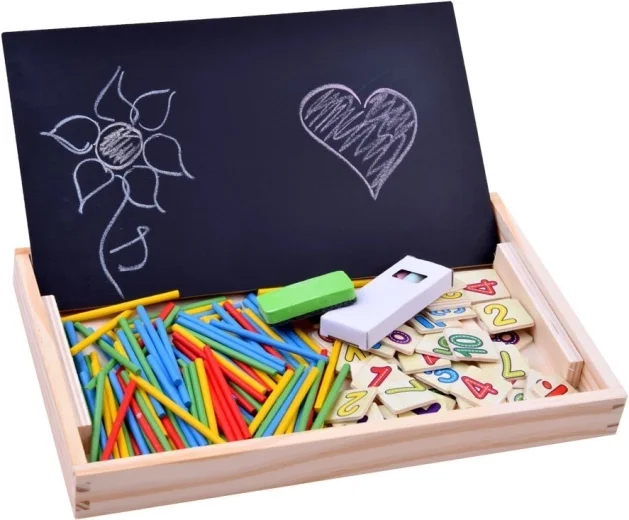 Jeu De Dessin Éducatif Enfant | Tableau Créatif Avec Accessoires - Image 1 of 3