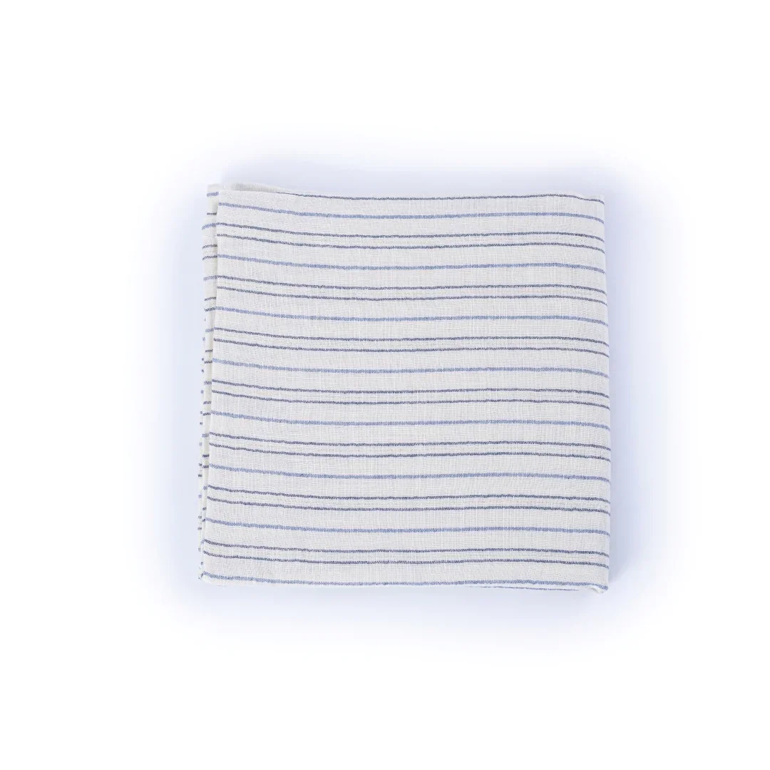 Maxi Lange 100 X 100 Cm Rayé Bleu - Image 1 of 2
