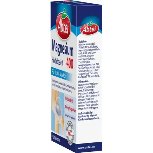 Magnésium 400 Mg - Comprimés De Magnésium Sans Gluten & Lactose - Image 1 of 3