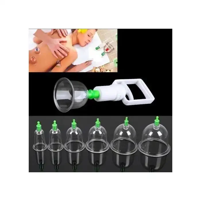 Hijama Ventouses Massage Relaxation De Thérapie (6 Tasses + 1 Pompe Daspiration) Cupping - Image 1 of 1