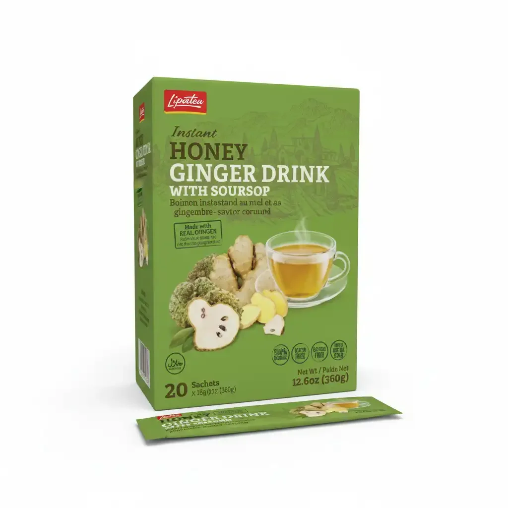Boisson Instantanée ( Gingembre , Miel , Graviola) 20 Sachets Soluble - Image 1 of 1