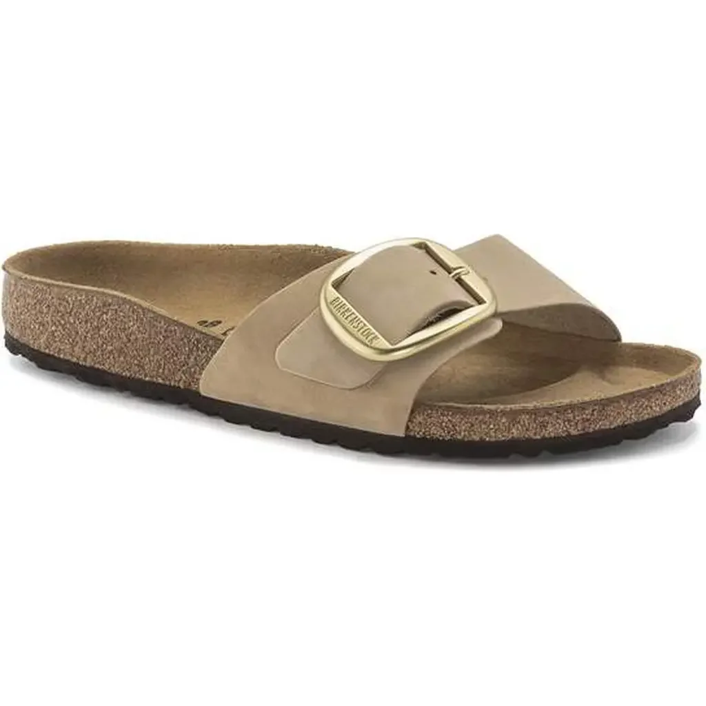 Madrid Big Buckle Nubuck Leather Sandcastle Narrow - Image 1 of 1