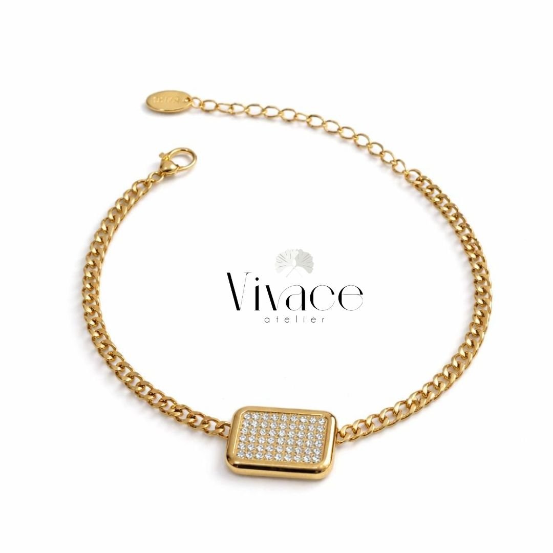 Vivace Bracelet Chaîne Fine Élégance Zircon - Image 1 of 1