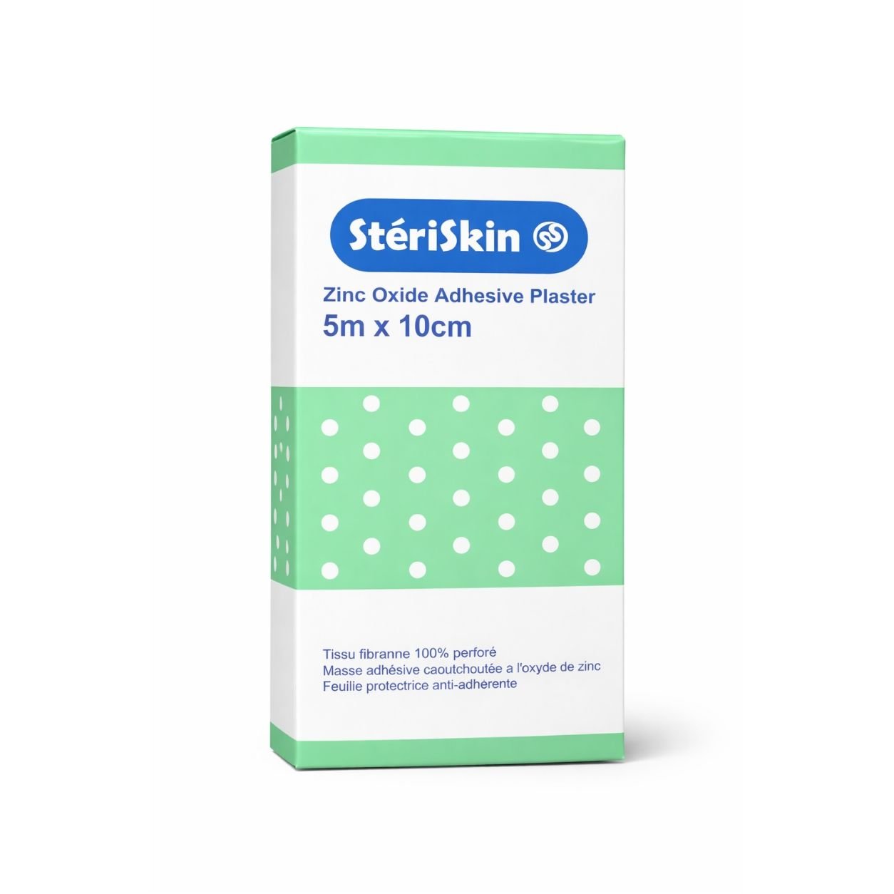 Stériskin Sparadrap Adhésif Oxyde De Zinc – 5 M X 10 Cm – Tissu Perforé (boîte Verte) - Image 1 of 1
