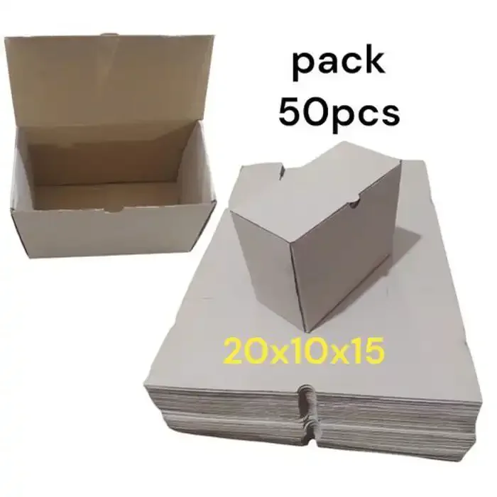 50 Boite Carton D'emballage 20cm/10cm/15cm - Image 1 of 1