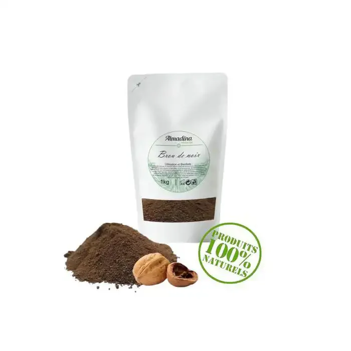 Brou De Noix En Poudre Naturel Sachet Kraft Refermable - Image 1 of 2