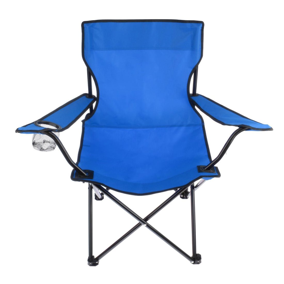 Chaise Plage Pliable Siège Fauteuil Camping Plus Porte-bouteille Et Sachet - Image 1 of 1