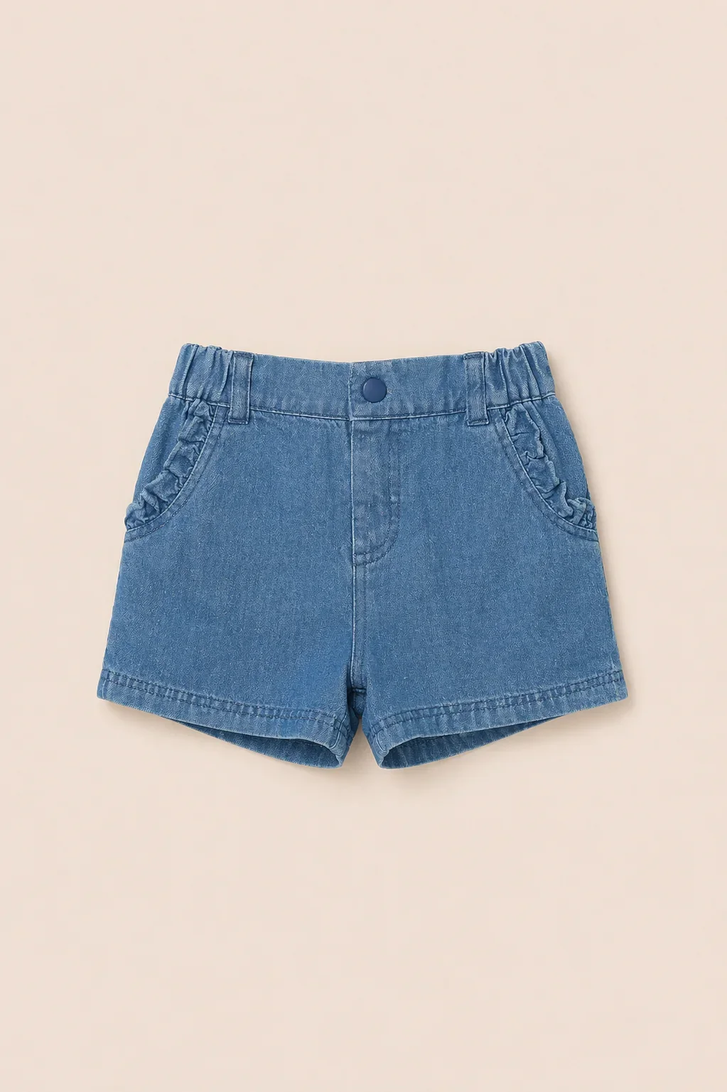 Short Bébé En Denim – Chic Casual & Confort Absolu - Image 1 of 2