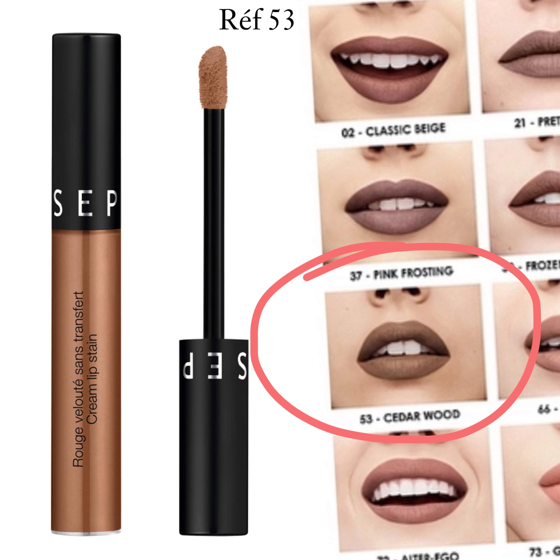 Sephora Rouge À Lèvres Sans Tranfert Réf 53 - Image 1 of 1