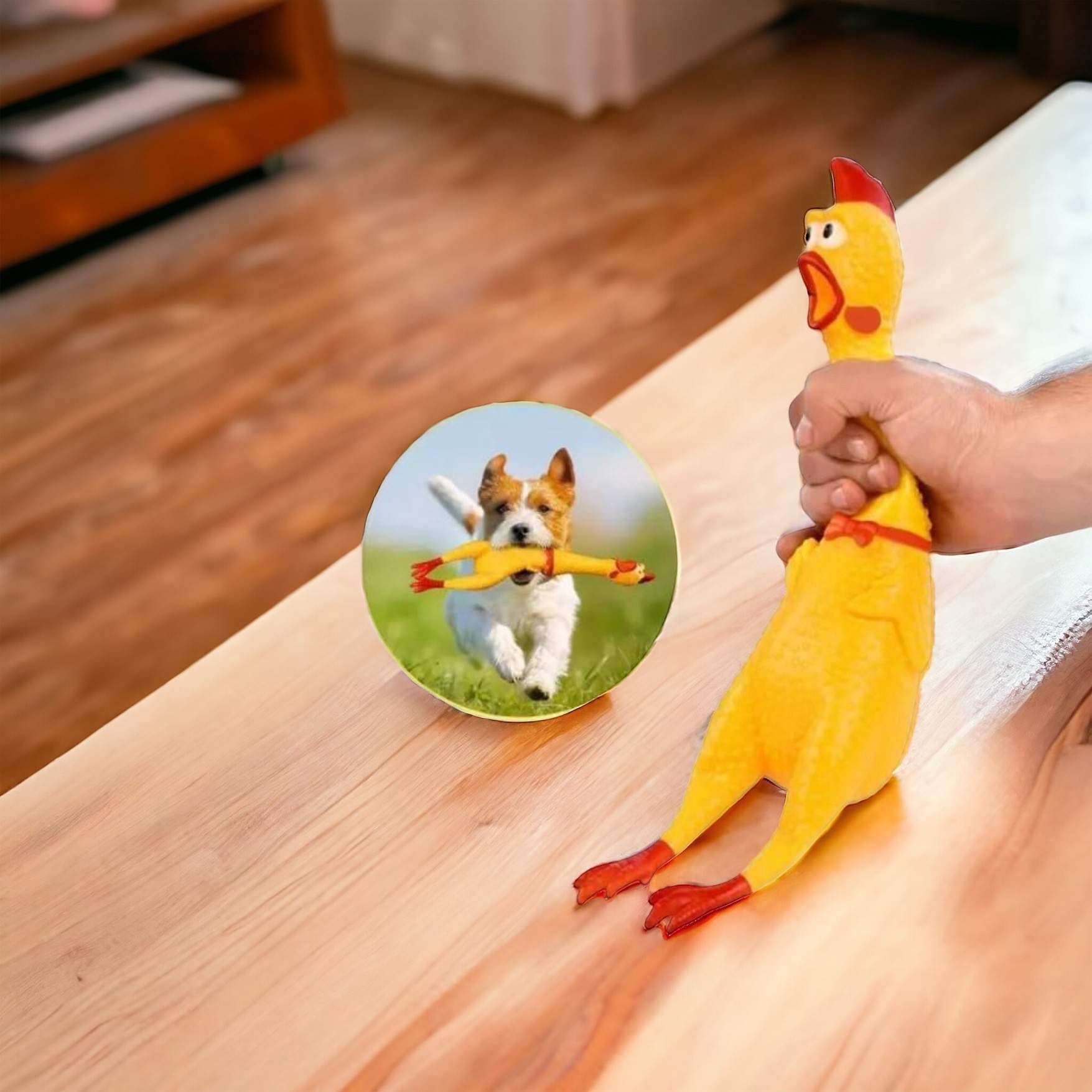 Rubber Chicken Toy Jouet Populaire - Image 1 of 1