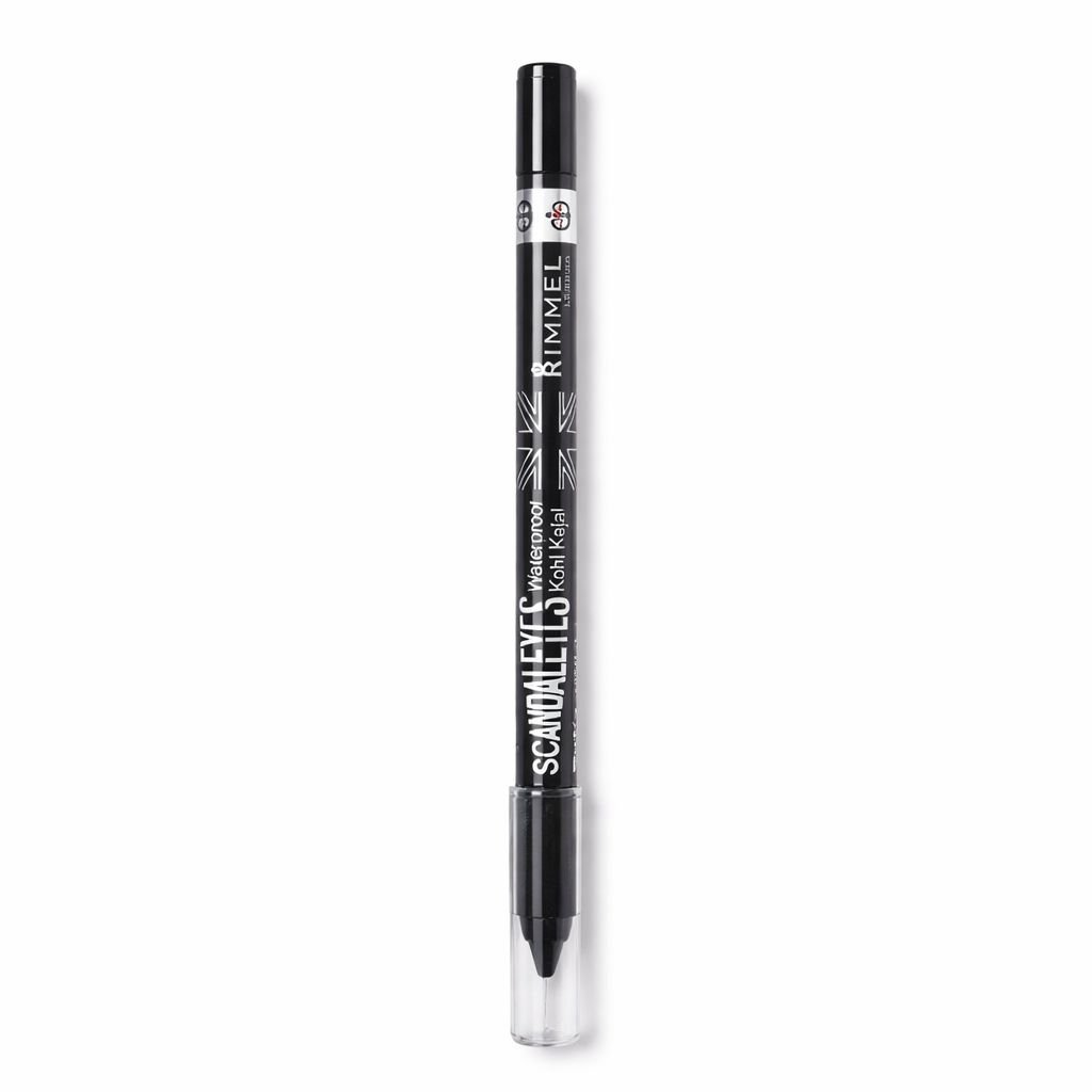 Rimmel Scandaleyes Waterproof Kohl Kajal – Crayon Yeux Noir Intense Longue Tenue Waterproof – Regard Smoky Professionnel - Image 1 of 1
