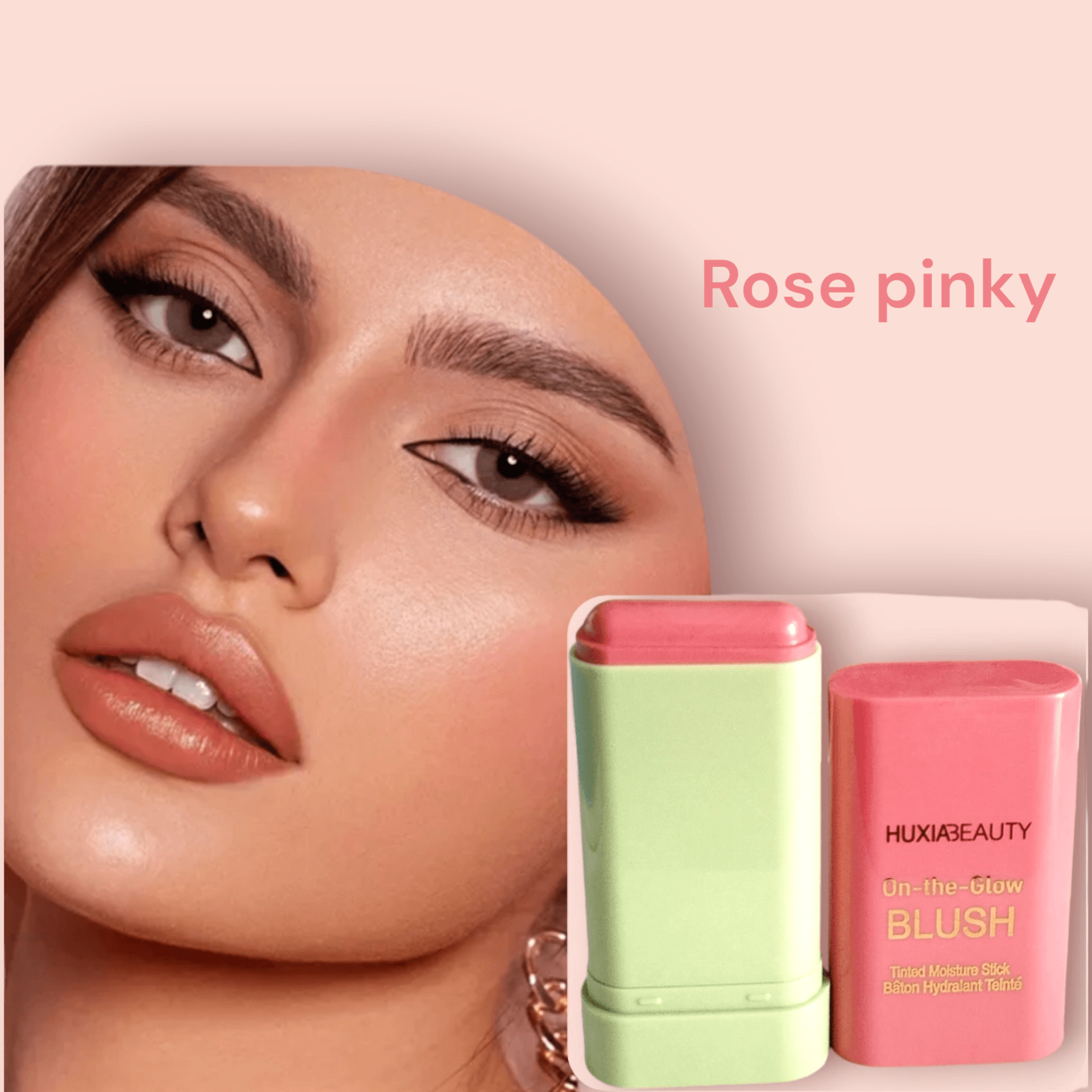 Blush Stick Tendance 3 En 1 Make-up De Visage Rose Pinky - Image 1 of 1