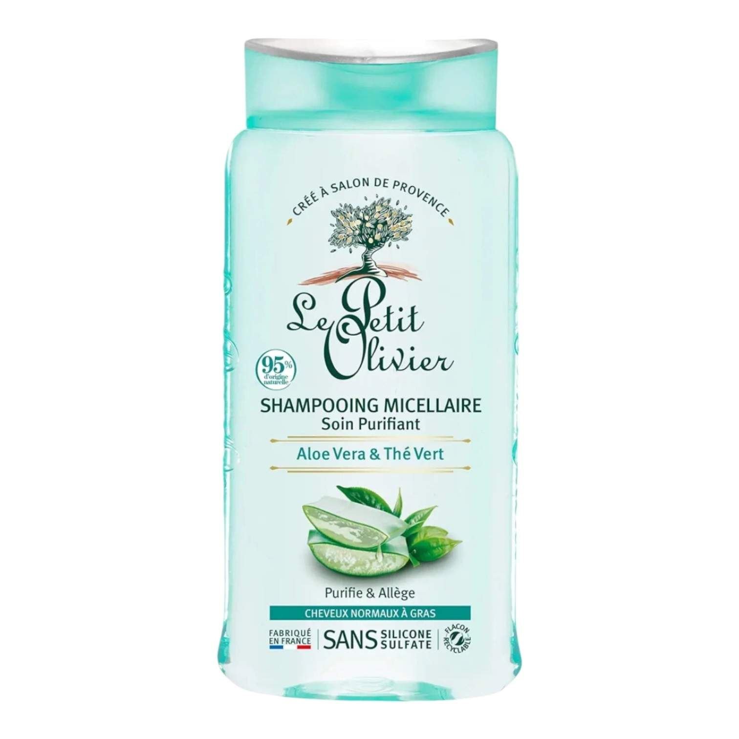 Shampoing Micellaire Aloe Vera & Thé Vert Le Petit Olivier - - Image 1 of 1