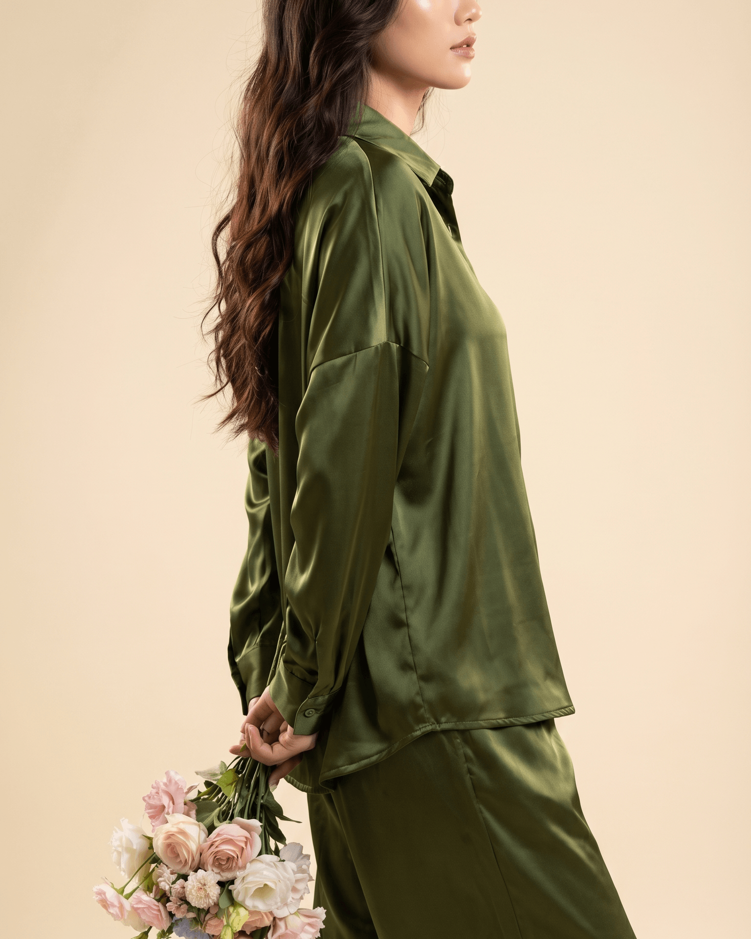 Ensemble Satin Élégant Effet Soie - Image 1 of 2