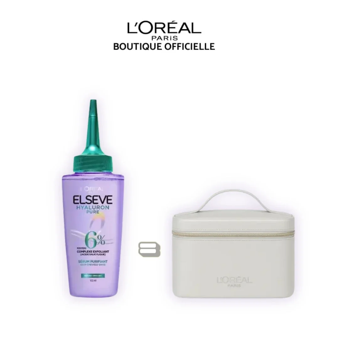 Coffret Elseve Hyaluron Pure – Sérum Hydratant 102ml + Trousse Vanity Offerte - Image 1 of 4