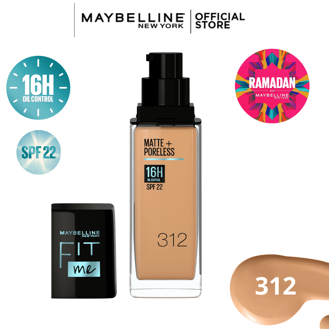 Font De Teint Liquide Fit Me Matte And Poreless Spf 22 - 312 - Image 1 of 4