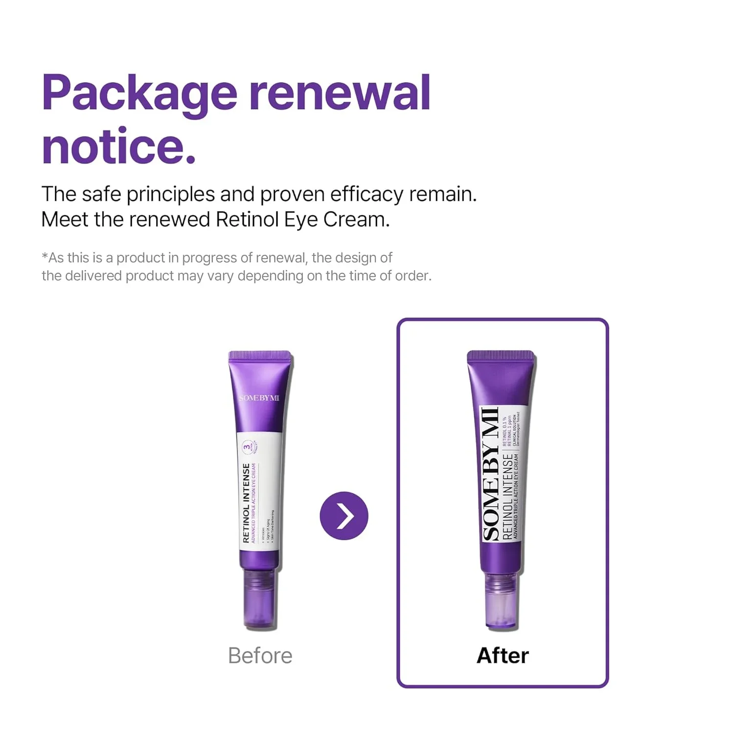 Some By Mi Retinol Intense Advanced Triple Action Eye Cream - 30 Ml - Image 1 of 4