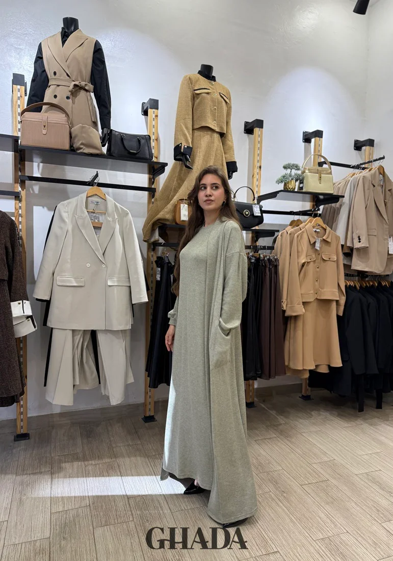 Ensemble Robe En Maille Avec Cardigan - Image 1 of 4