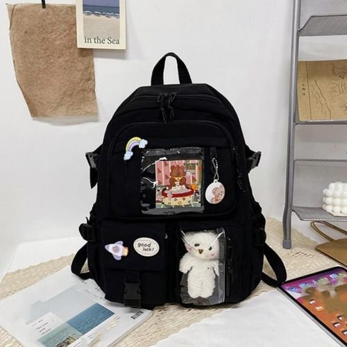 Sac À Dos Scolaire Multi-poches - Joli Sac À Dos Tendance - Image 1 of 2