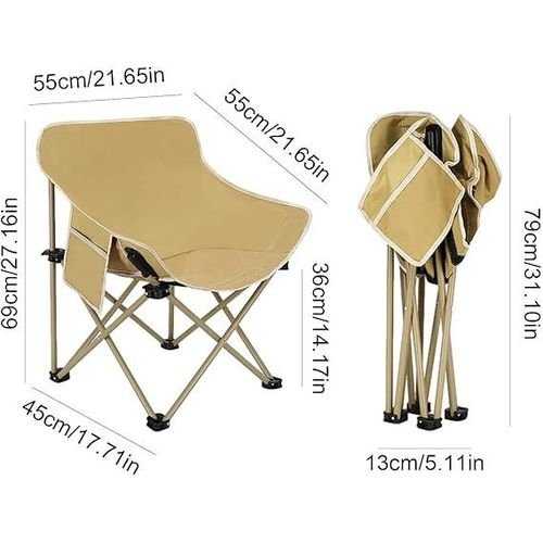 Chaise De Camping Pliante Portable - Chaise De Plage Avec Sac De Transport - Image 1 of 2