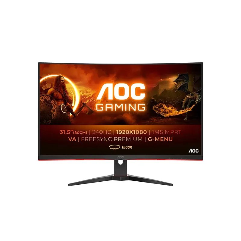 Aoc C32g2ze/bk 31.5 Va 240hz 0.5ms Fhd - Image 1 of 4