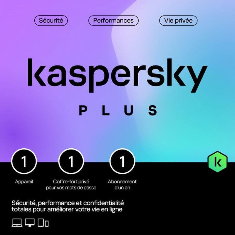 Kaspersky Plus 1 Poste 1 An - Image 1 of 1