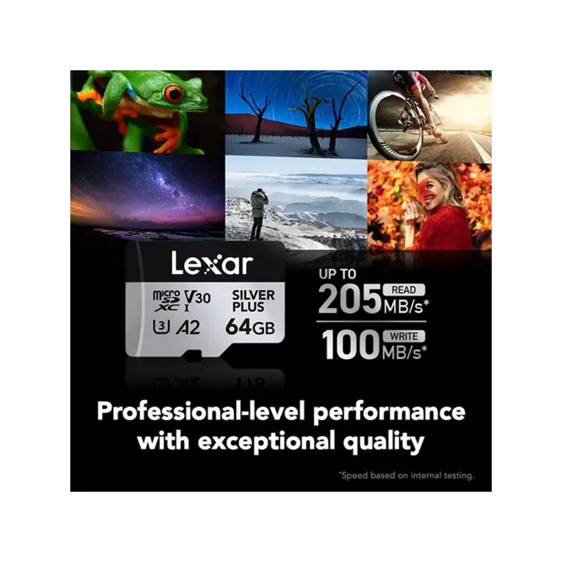 64gb Professional Silver Plus Uhs-i Microsdxc Avec Sd Adapter - Image 1 of 4