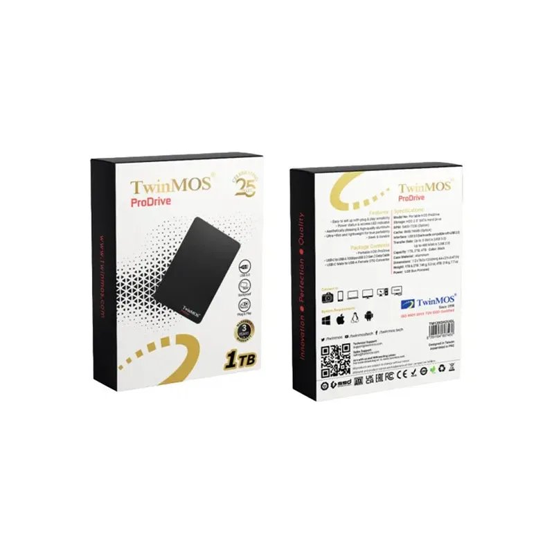 Twinmos Portable 1tb Hdd Prodrive Usb 3.0 - Image 1 of 2