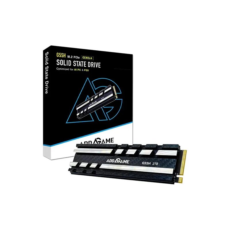 Addlink G55h 2tb Ssd M.2 2280 Pcie Gen5x4 Nvme Avec Heatsink | Ad2tbg55hm2p - Image 1 of 4