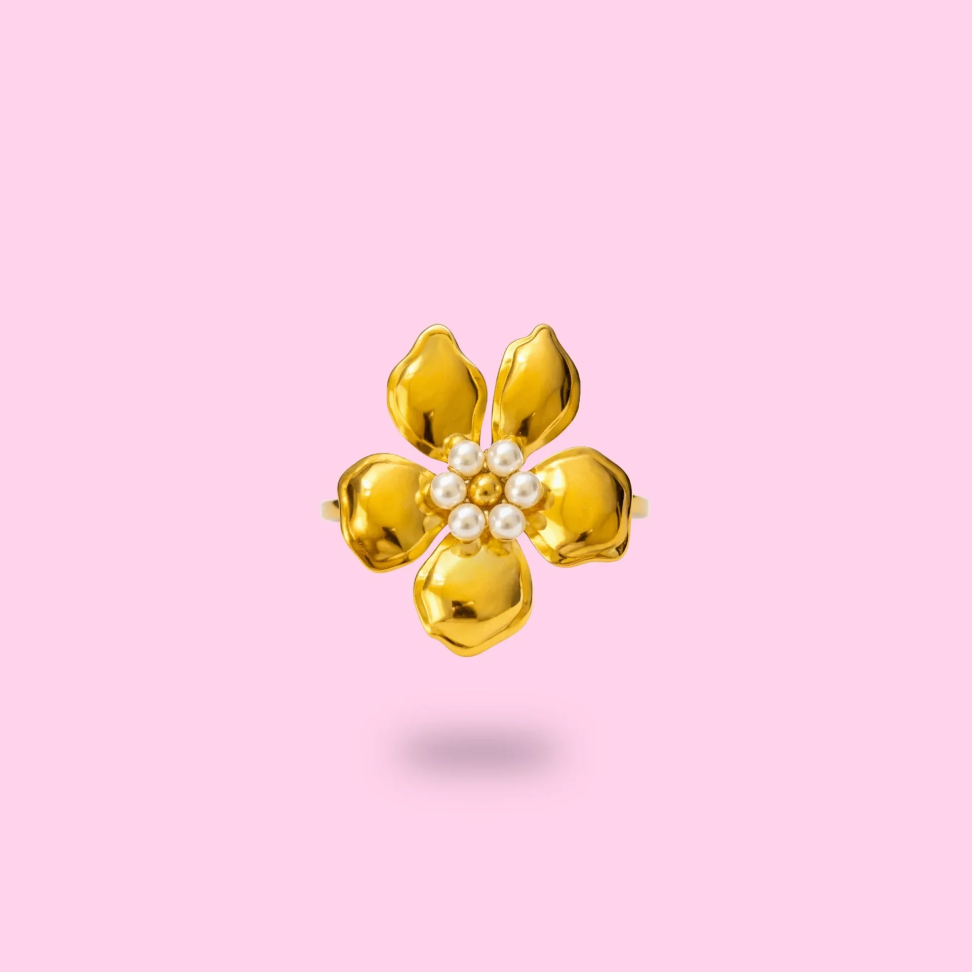 Bague Fleur Perlée - Image 1 of 3