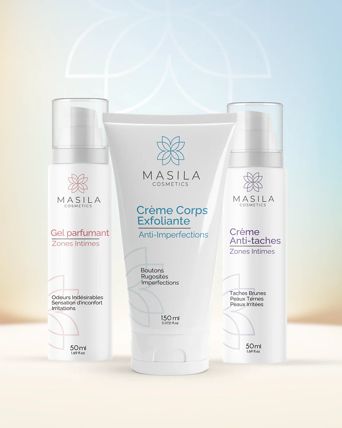 Coffret Découverte - Crème Exfoliante, Crème Anti-tâches & Gel Parfumant - Image 1 of 3