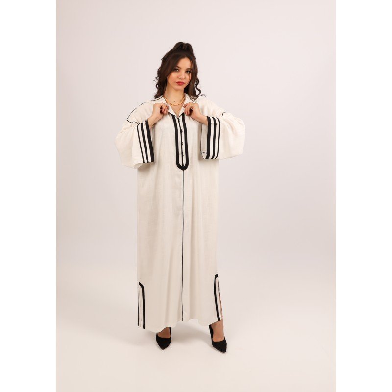 Djellaba Bianca-24 Classic Uni - Image 1 of 4