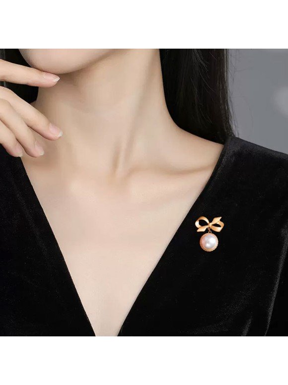 Broche Coréenne - Nœud Doré - Image 1 of 1