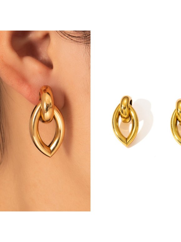 Boucle D'oreille - Anneaux Entrelacés - Image 1 of 1