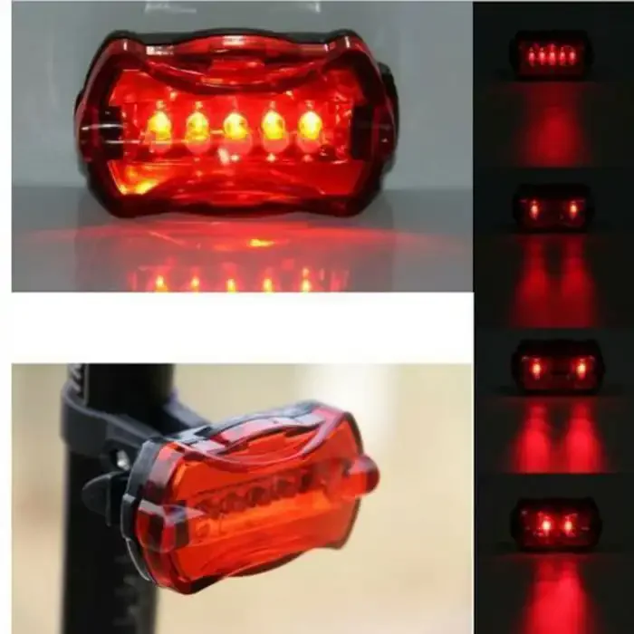 Led Cyclisme Bike Lamp Vélo Tout Usage Et Sécurité:phare Blanc-rear Tail Rouge - Image 1 of 3