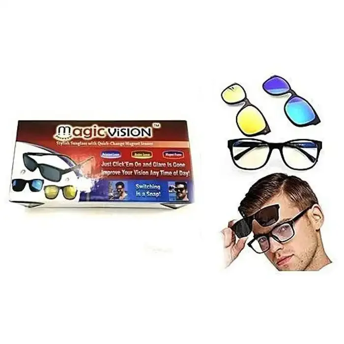 Lunettes - 3 En 1 - Interchangeables - Anti-éblouissement - Protection Uv 100% - Image 1 of 4