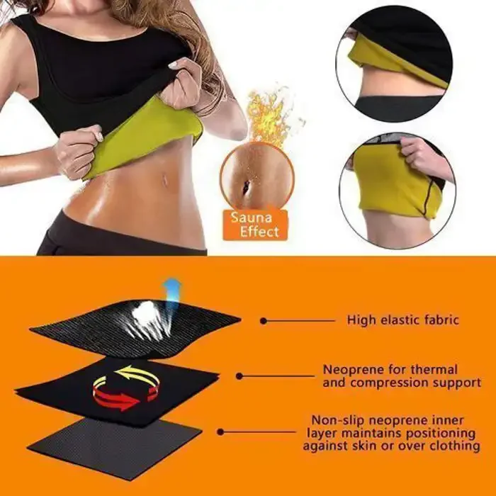 Débardeur Amincissant - Shirt - Néoprène - Triple Couche - Fitness - Image 1 of 4