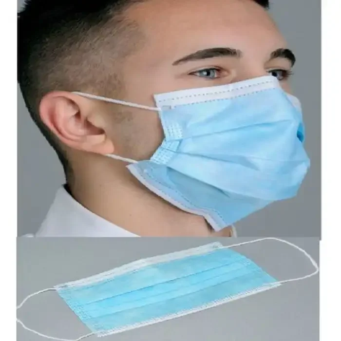 Bavette Masque Facial En Coton 3-ply Médicale, Anti Poussière 50 Pcs - Image 1 of 3