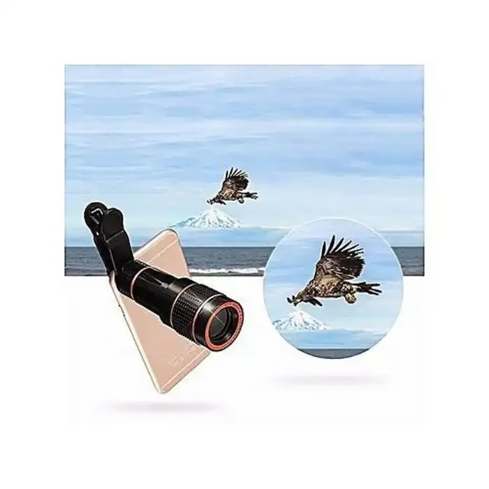 Objectif D'appareil Photo Pour Portable - Attic Salt - 12x Zoom - Compatible Android – Monoculaire - Image 1 of 4