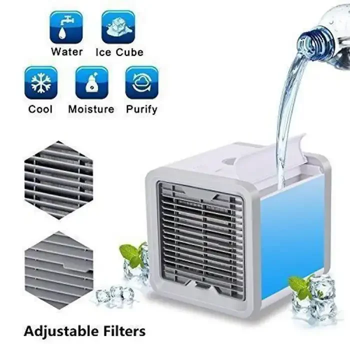 Climatiseur Mini - Refroidisseur Portable - 3 Vitesses - Usb - Blanc - Image 1 of 4