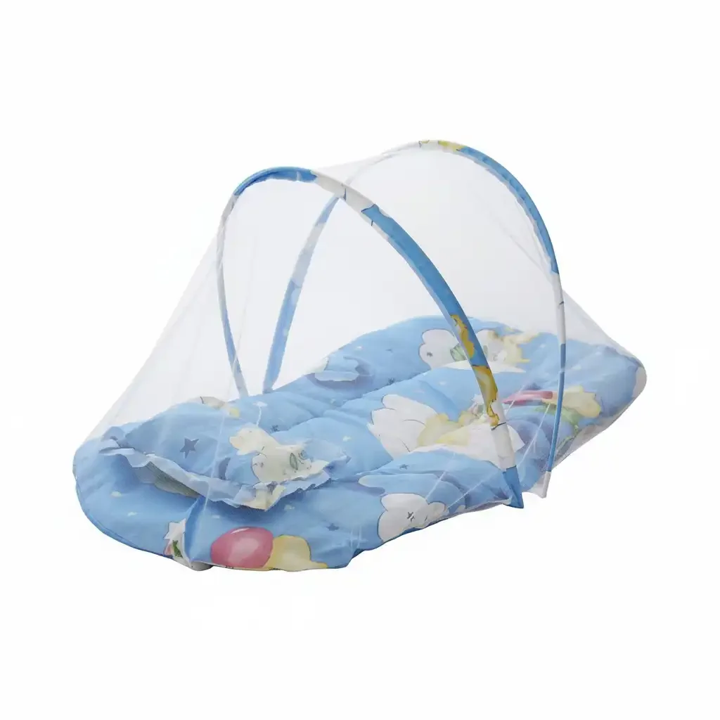 Lit De Bébé En Coton Portable - Berceau, Lit Avec Moustiquaire/ Protégez Votre Enfant Des Moustiques - Image 1 of 4