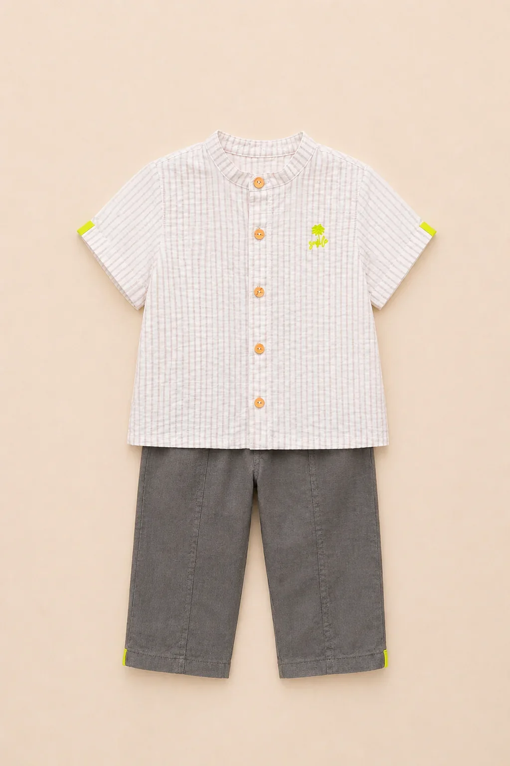Ensemble Garçon Chemise Rayée & Pantalon - Image 1 of 3