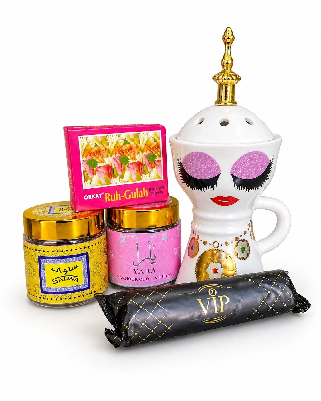 Coffret Encens & Brûleur Décoratif Élégant – Ambiance Orientale - Image 1 of 1