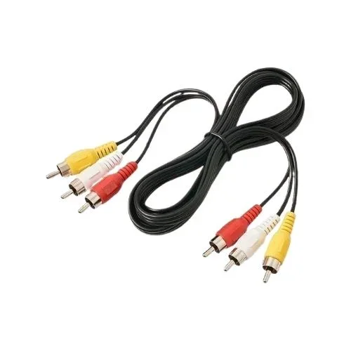 Câble Audio Vidéo Composite 3 Rca Mâle Vers 3 Rca Mâle – Haute Qualité Ofc – 1,5m - Image 1 of 1