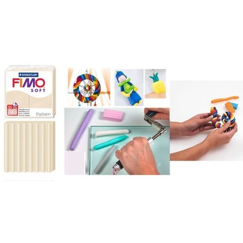 Pâte À Modeler Pro Fimo Soft Sahara 57g, Cuire Au Four, Réalisations Artistique - Image 1 of 1